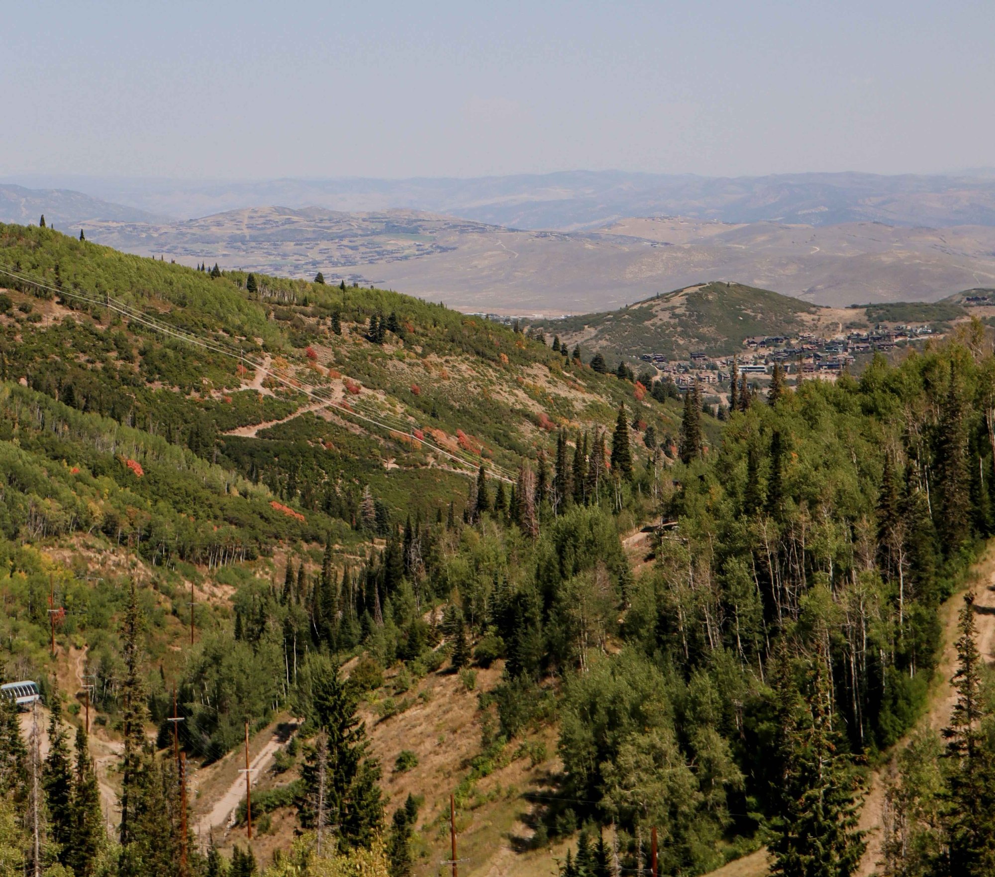 Trails through the Wasatch Mountains above Park City